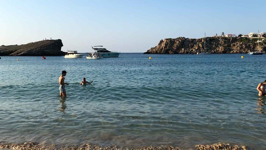 Arenal D’en Castell bay menorca july