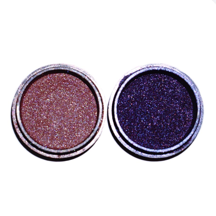 glitter eyeshadow purple