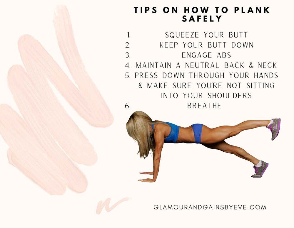 ab exercise plank safety tips