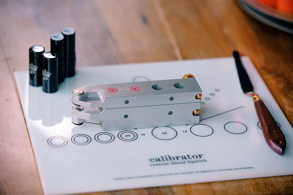 make your own lipstick mold calibrator dawes custom cosmetics