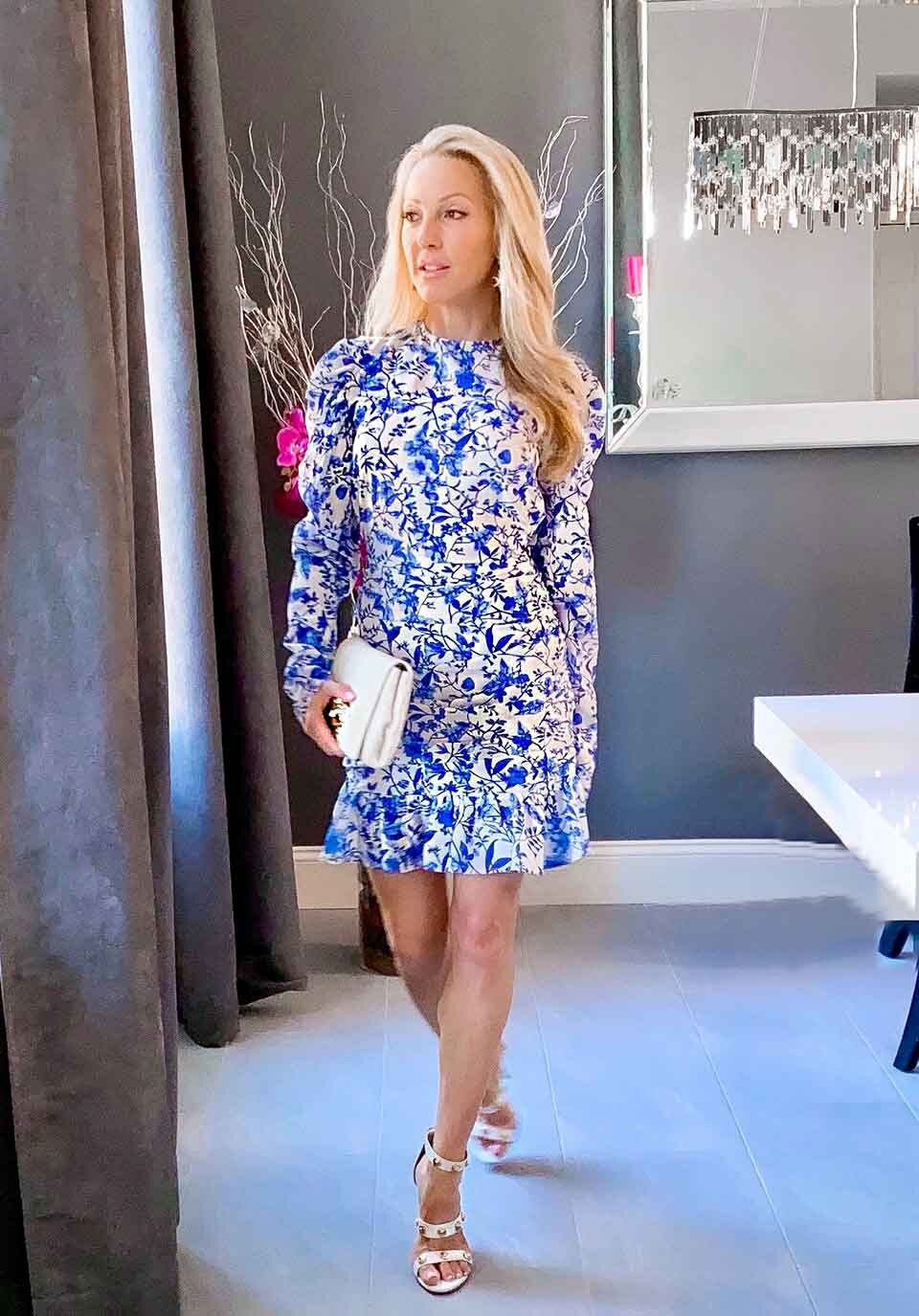 dyson airwrap tips Cruelty free beauty blogger eve dawes blue dress