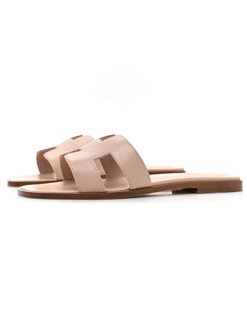 designer gifts Hermès oran sandals tan leather