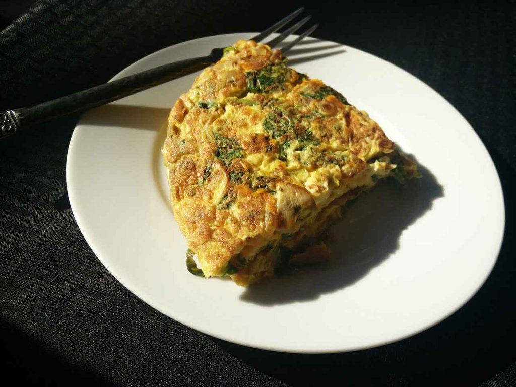 healthy breakfast idea egg white frittata