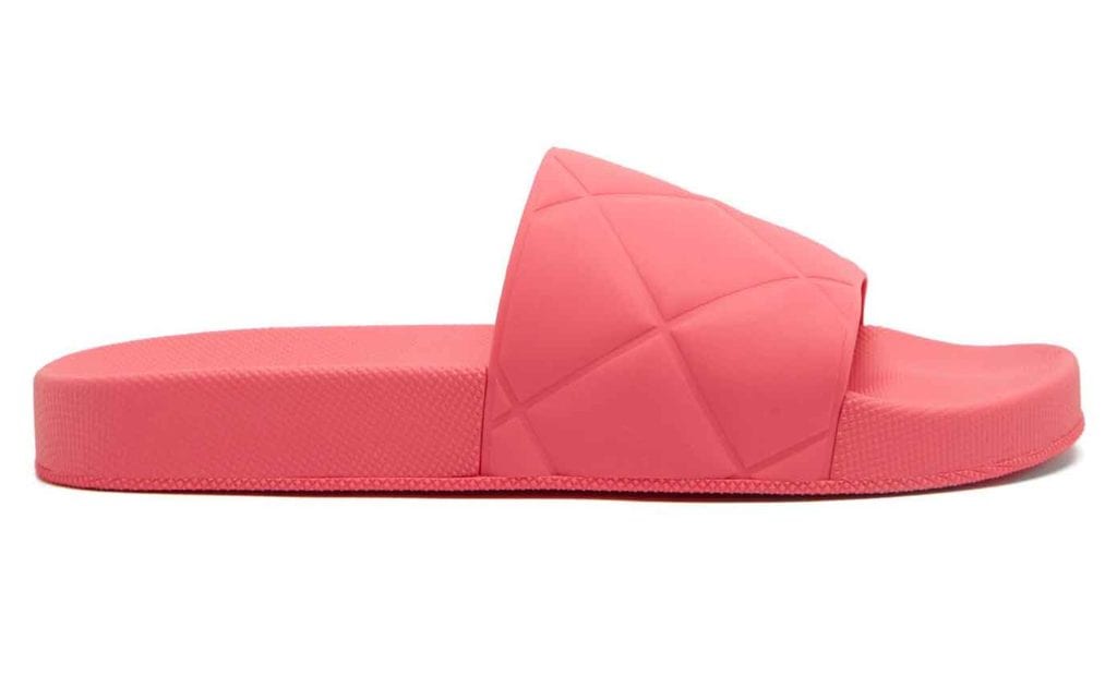 Bottege Venetta slides pink 2022 shoe trend
