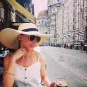 wide brimmed sun hat fashion blogger Italy