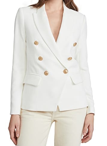 white double breasted blazer shopbop summer fashion essentials