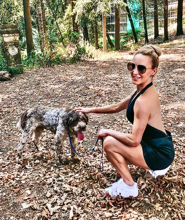 Truffle hunting dog American luxury travel blogger Eve Dawes