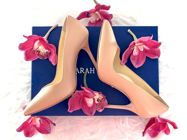 Sarah Flint Perfect Pump 100 heels blue box