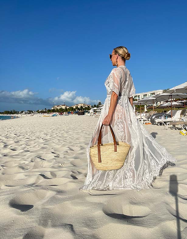 seven stars resort turks caicos review grace bay beach womens resort wear dress coverup