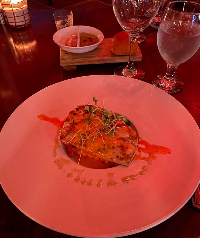 Turks and Caicos all inclusive resorts dinner fish