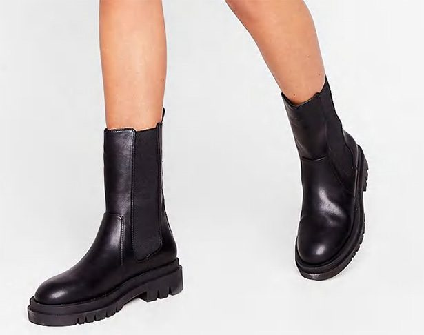 womens chelsea boots black flat