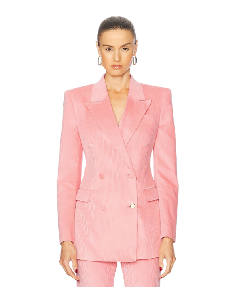 best women's blazers wear with jeans pink