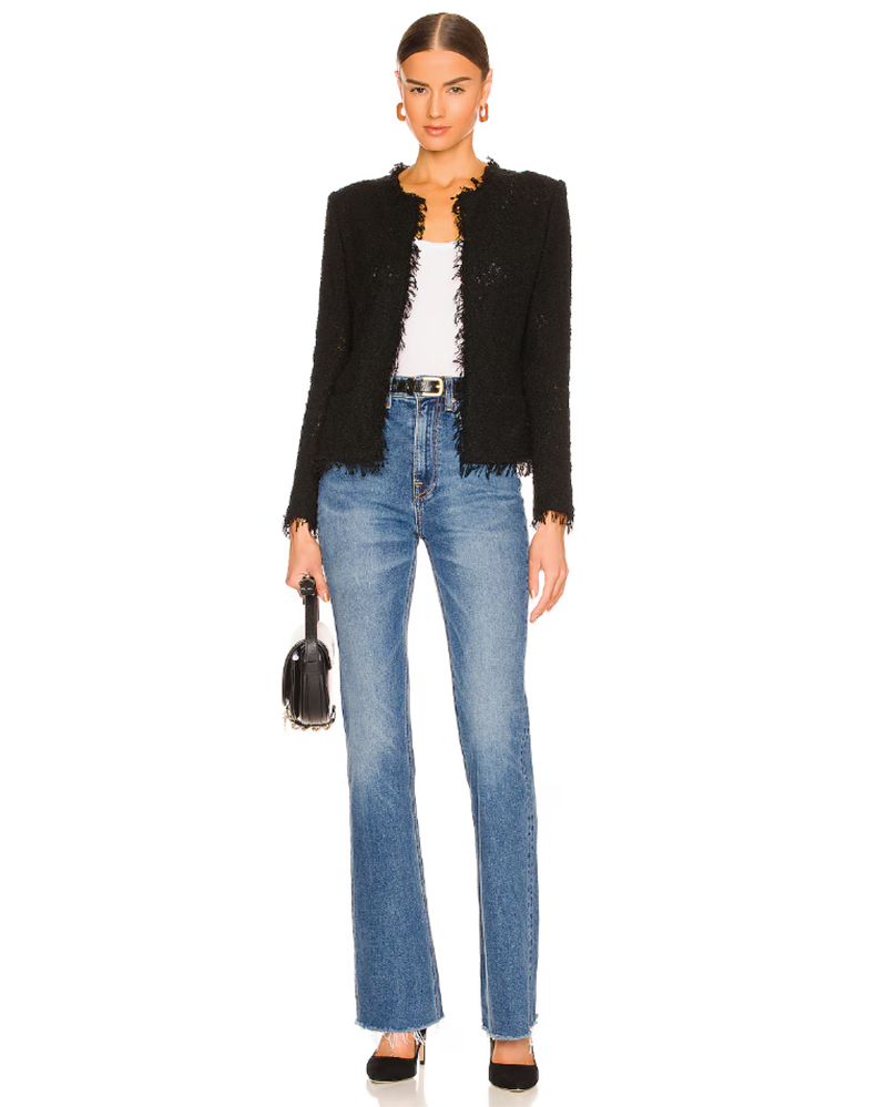 black blazer jeans outfit womens fashion ideas