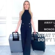 Away luggage Monos cases review comparison travel blogger