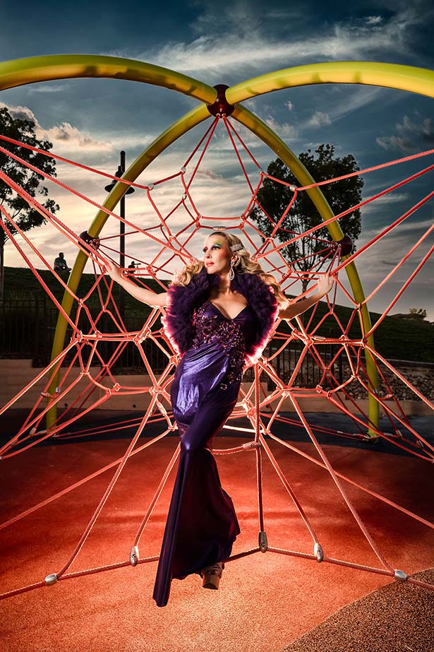First magazine playground couture eve dawes purple gown Blazzin collection