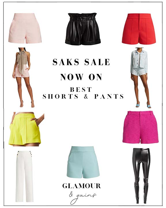 saks sale 2022 womens shorts
