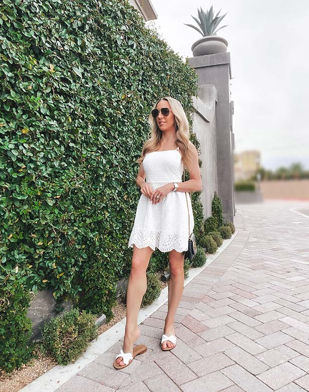 Sarah Flint sandals Mirjana flats white fashion blogger Glamour Gains