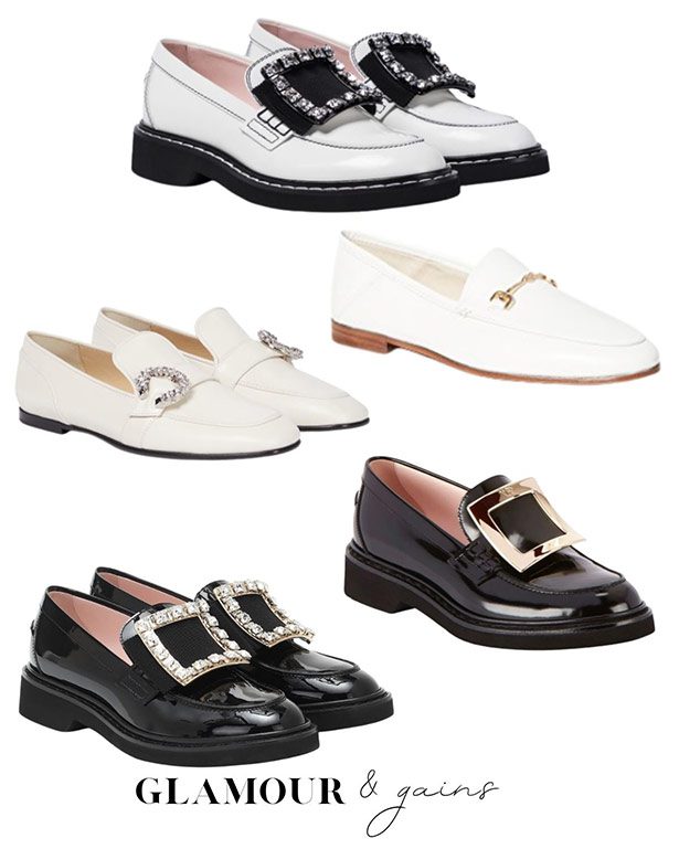 Camille loafers white Emily in Paris fashion