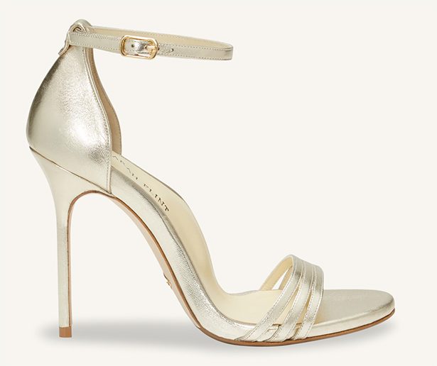 spring wardrobe essentials gold heels