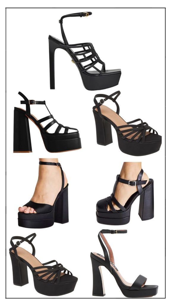 versace platform heels original similar styles