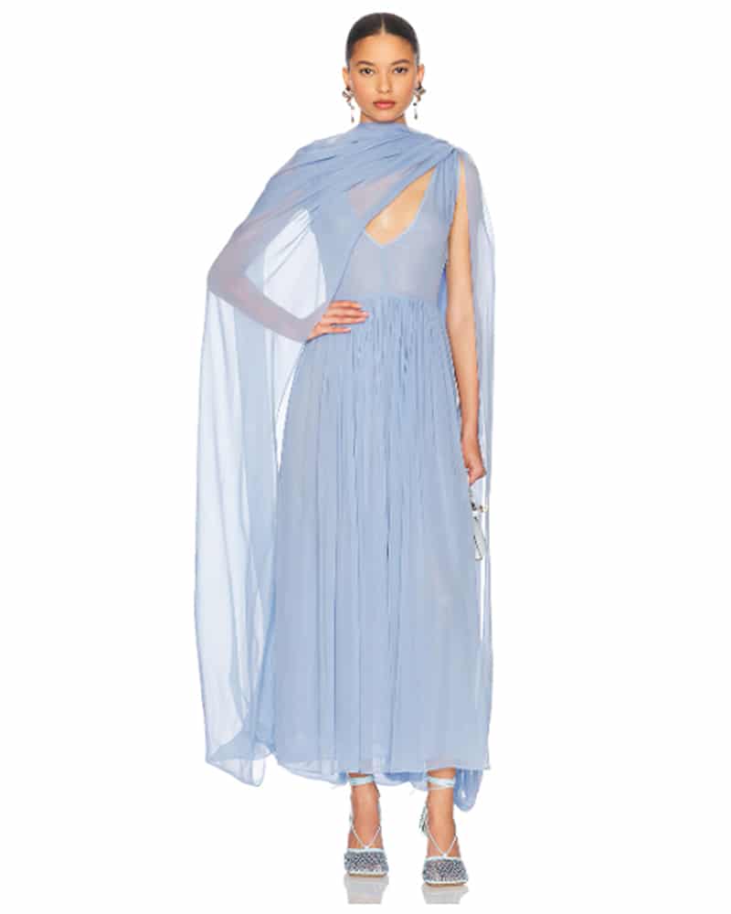 best summer wedding guest dress blue long