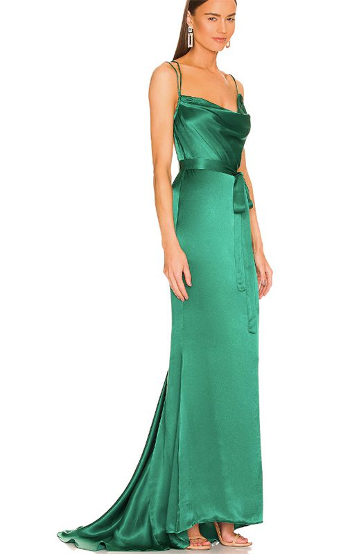 green gown goodwood ball england womens fashion