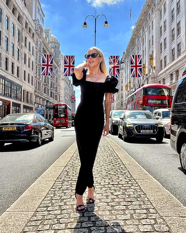 corset top black Bardot fashion blogger London street