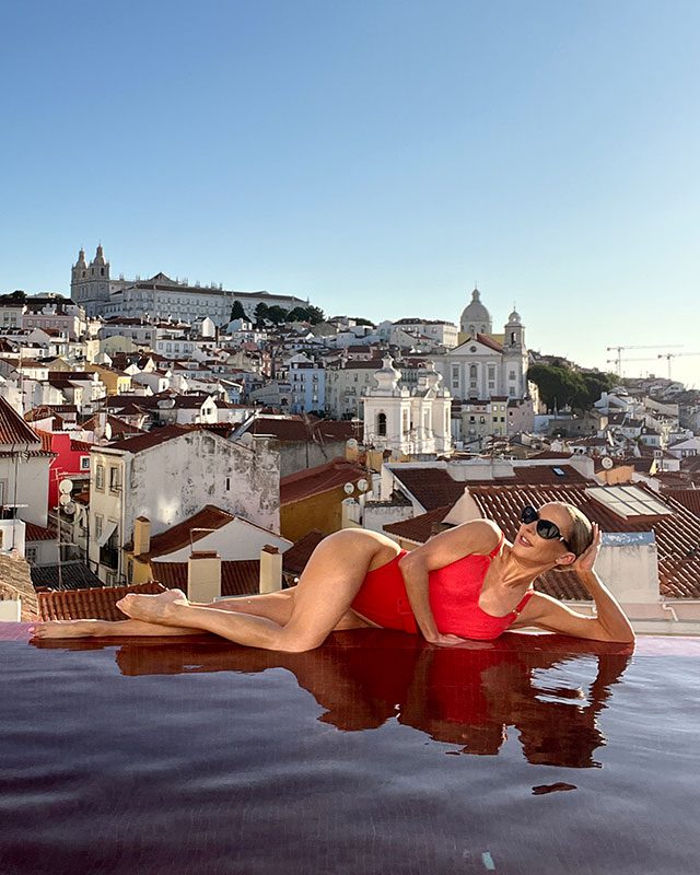 Best rooftop pool Lisbon Portugal infinity pool views Memmo Alfama hotel
