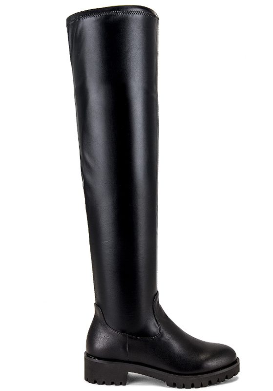 best flat boots fall winter black tall leather
