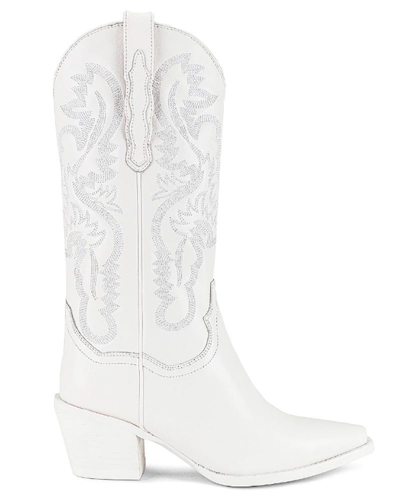 womens white cowboy boots leather