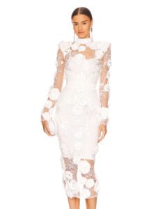 Best Floral Dress 3d White Midi 214x300 
