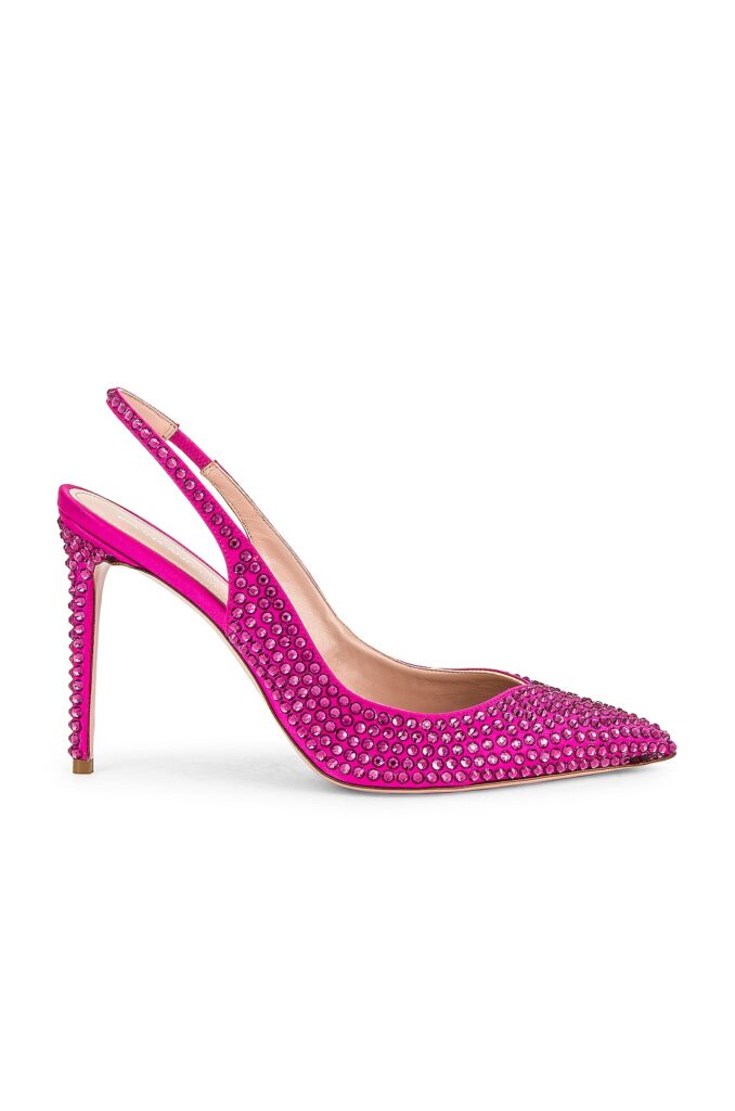 party shoe pretty pink heels crystal pumps