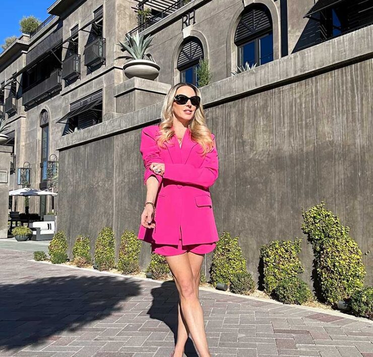 pink blazer shorts matching set womens fashion