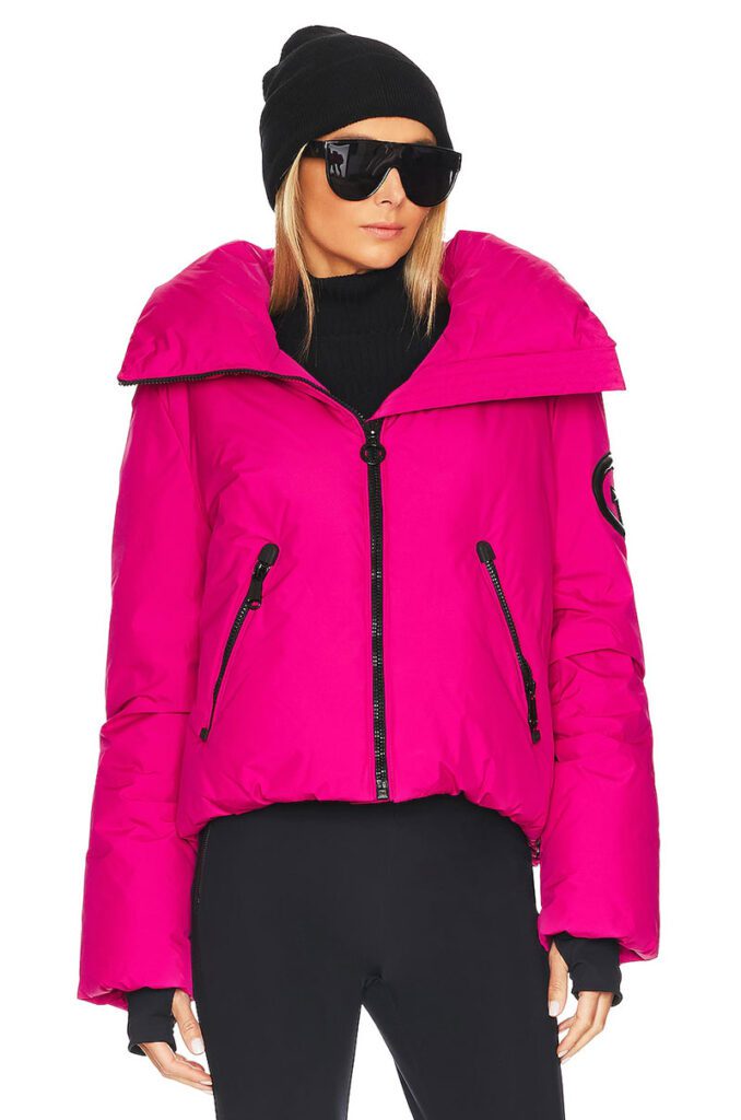 pink coat puffer warm