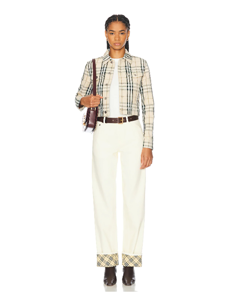 spring 2025 fashion trends gingham burberry outfit