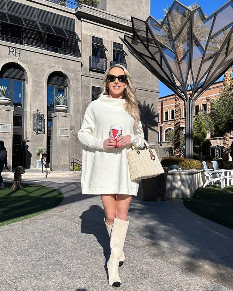 30 Best womens white sweater dresses for crisp Winter chic style