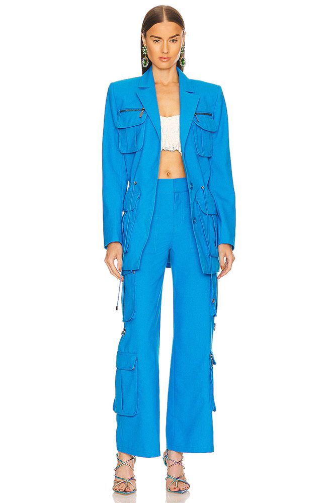 best womens cargo pants blue
