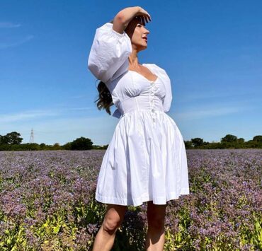 LPA clothing white mini dress womens summer fashion