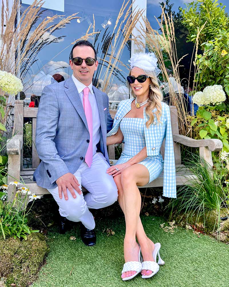 kentucky derby outfit elegant couple