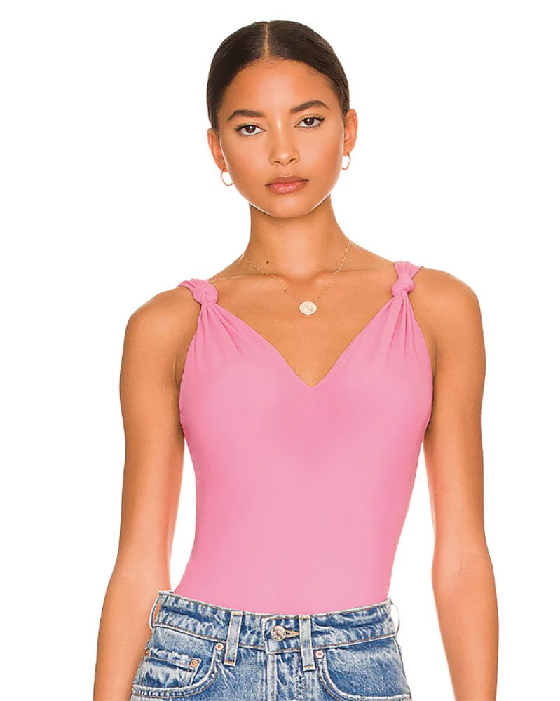 Majorelle bodysuit pink sleeveless