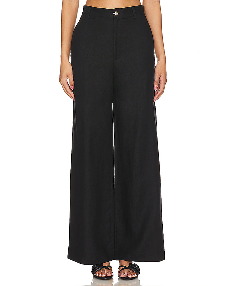 palazzo pants black wide leg