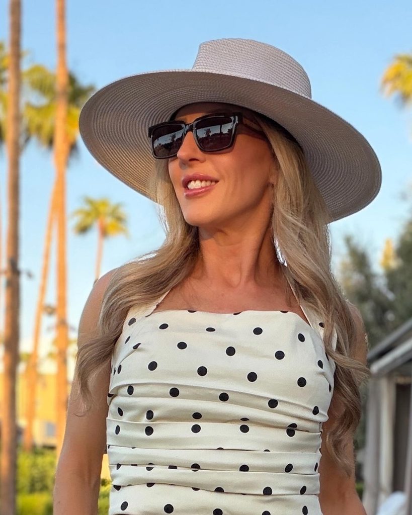 sunglasses trends 2026 Vicci brown tortoiseshell sunglasses worn by Eve Dawes