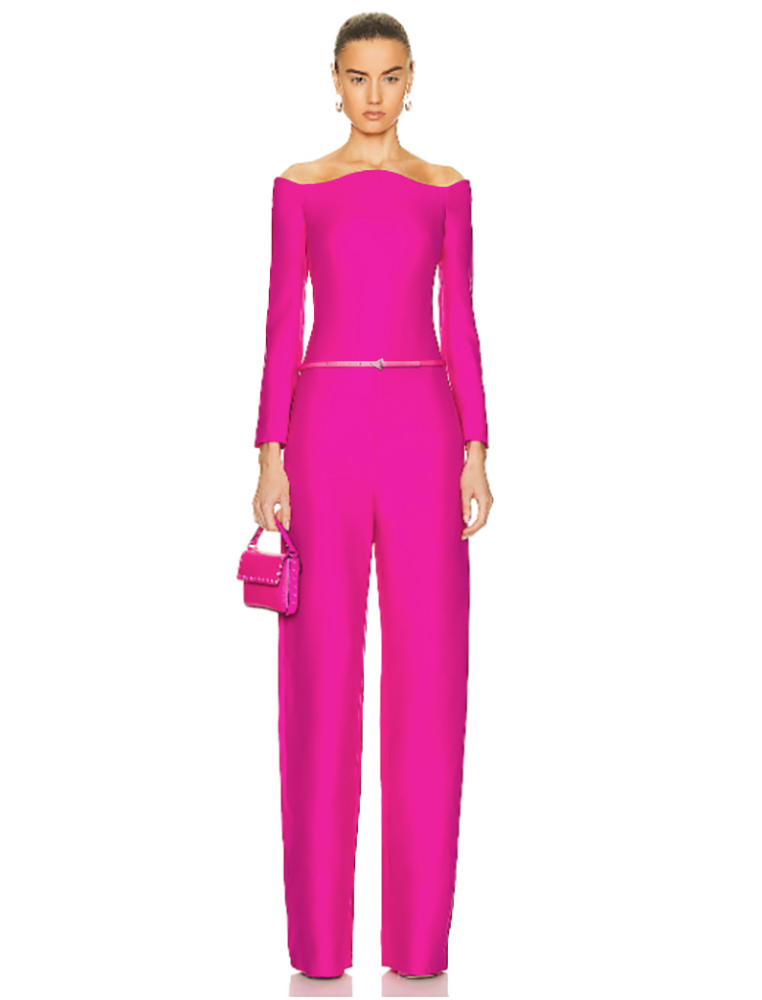 dressy jumpsuit womens valentino pink designer