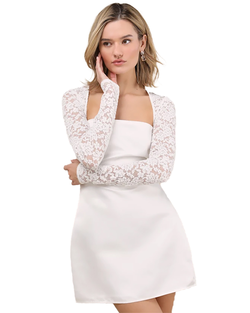 best white graduation dress 2025 short long sleeve