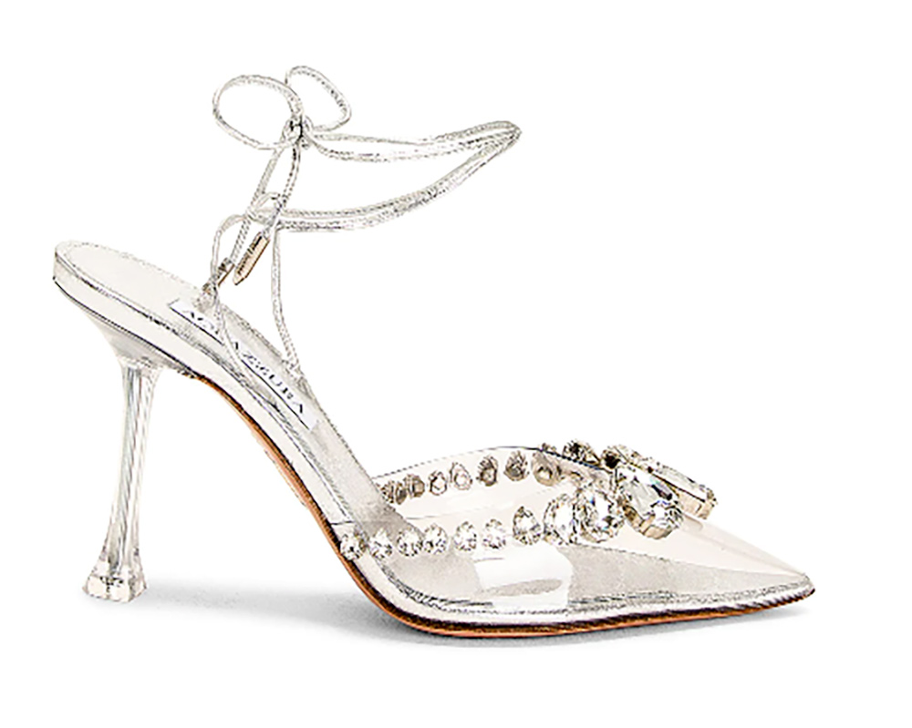 cinderella shoes womens crystal heels clear  PVC pumps