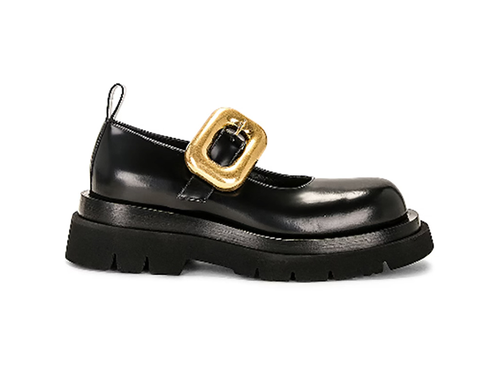mary jane shoes black flat lug sole