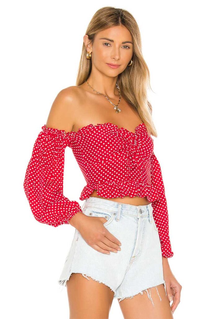 4th july outfit cute red white top
