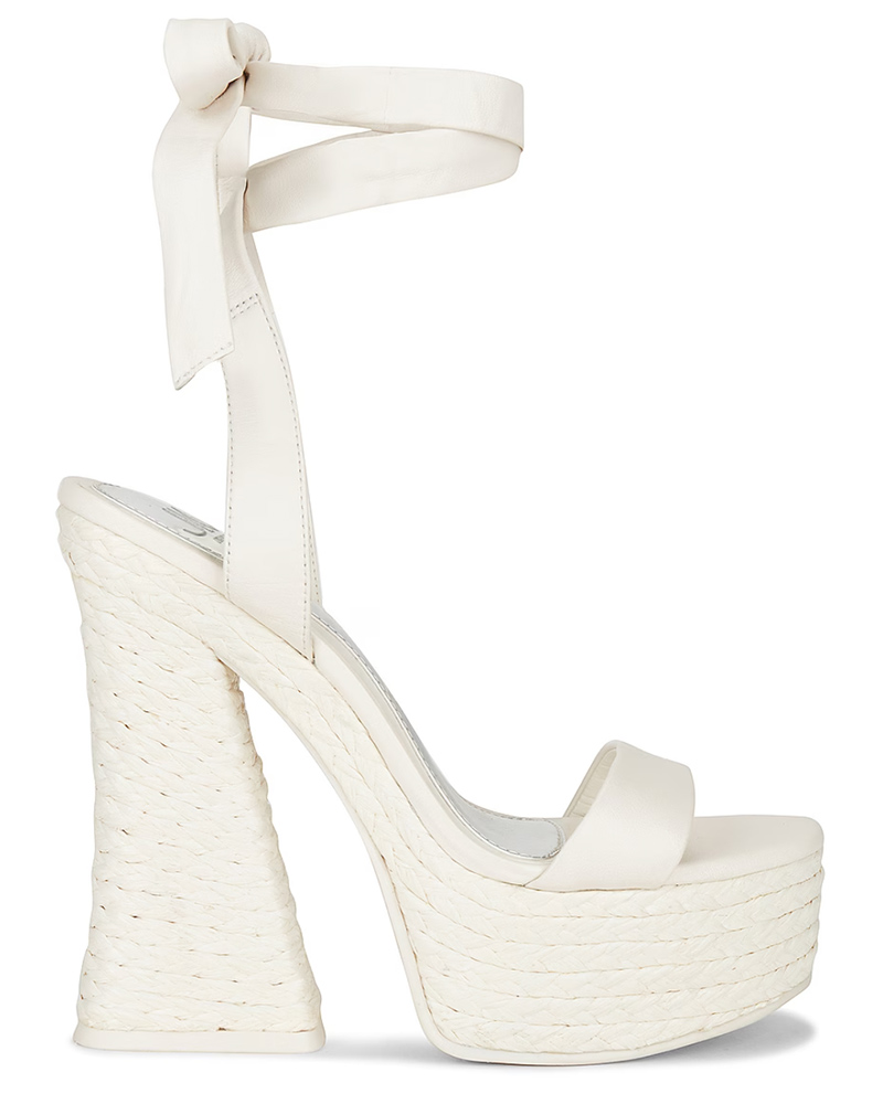 white platform sandals high heel ankle straps