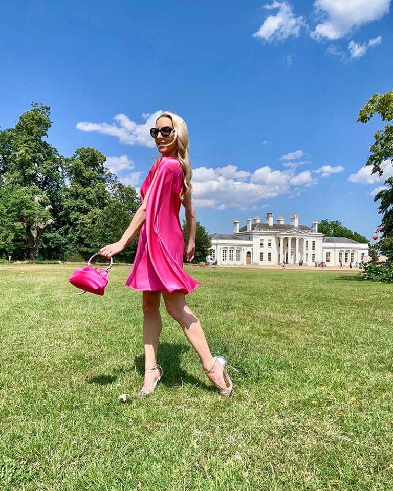 Ana Pink Girl Designer Wear Birthday Dress