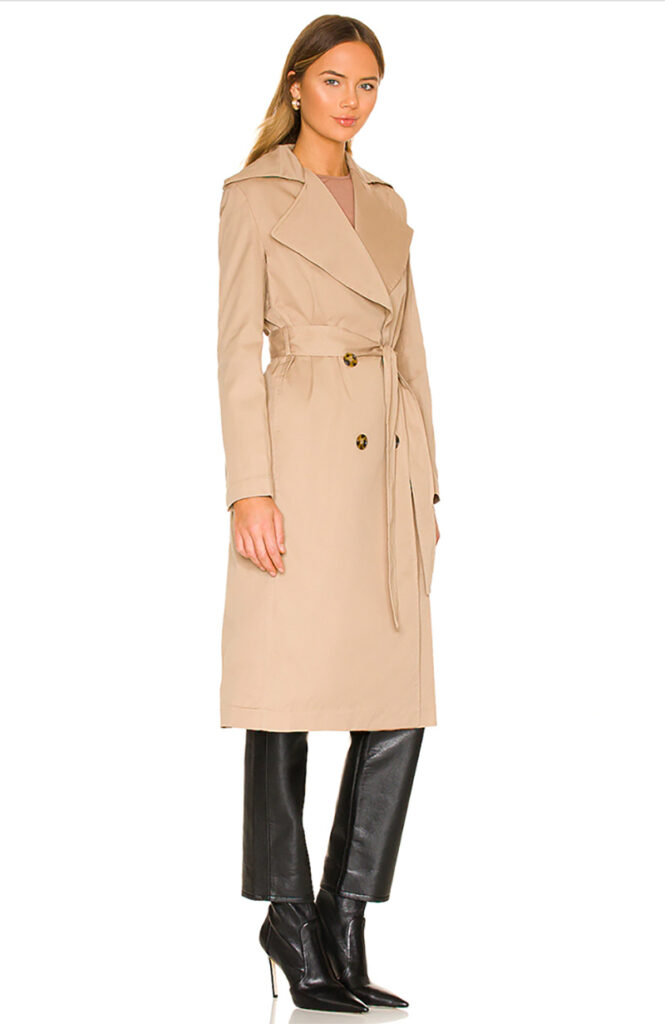 rainy day outfit classic trench coat